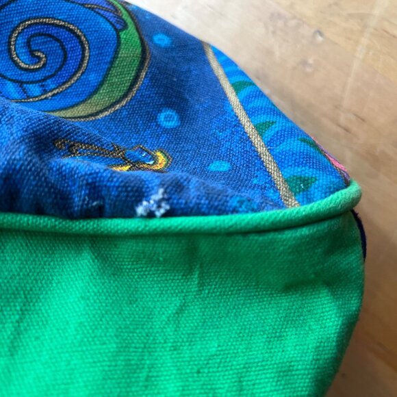 Laurel Burch Sun Sand Canine Family Blue Beach Tote Bag - Picture 7 of 12